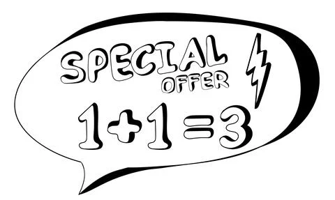 Hand drawn Special offer  text in doodle style. Stock Illustration