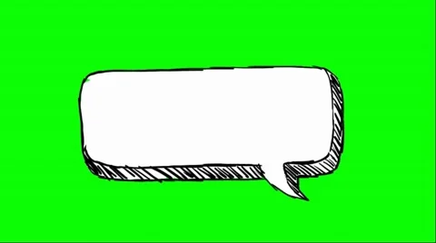 Hand Drawn - speech bubble 02 Stock Footage 55224316