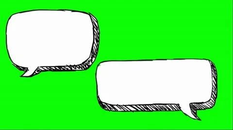 Hand Drawn - speech bubble 03 Stock Footage 55224318