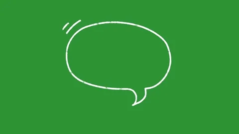 Hand-Drawn Speech Bubble 2D Animation Video | Animated White Comic Chat Box  Stock Footage 330536804