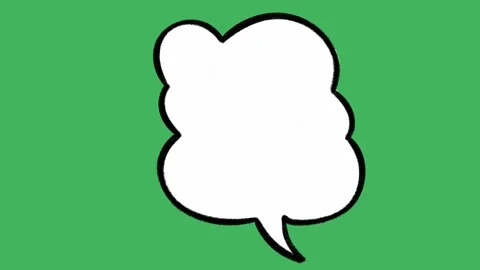 Hand-Drawn Speech Bubble animation on Green Screen | Comic Book Chat Box 스톡 동영상 318317486