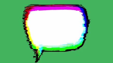 Hand-Drawn Speech Bubble animation on Green Screen | Comic Book Chat Box 스톡 동영상 318317507