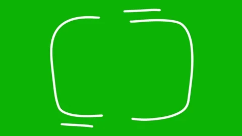 Hand drawn speech bubble animation on green screen. Chroma key comic talk bubble Stock-Footage 325800791
