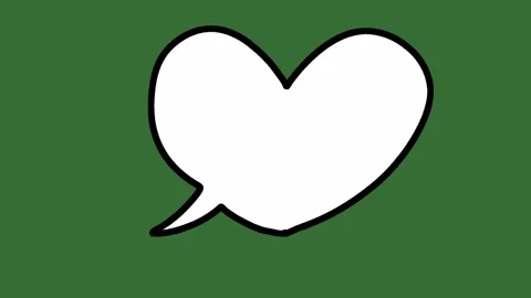 Hand Drawn Speech Bubble Animation on Green Screen | Cartoon Talk Bubble Video stock 328989504