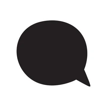 Hand drawn speech bubble isolated on white background 스톡 일러스트