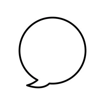 Hand drawn speech bubble. Set of speech bubble. Bubble speech illustration Stock Illustration