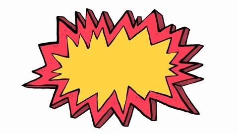 Hand drawn speech bubble sketch on white background Stock Footage 101430021