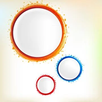 Hand drawn speech bubbles Stock Illustration