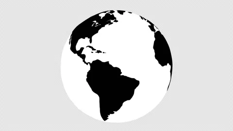 Hand Drawn Spinning Globe Stock-Footage 289870068