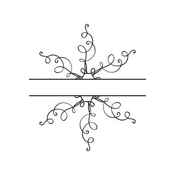 Hand drawn split vintage Cute Vector Christmas scandinavian snowflake. Xmas Stock Illustration