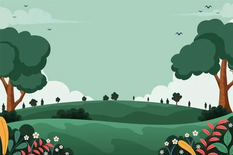 Hand drawn spring illustration Stock Illustration