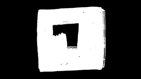 Hand drawn square shape in sketch doodle style. Stock Footage 282711469