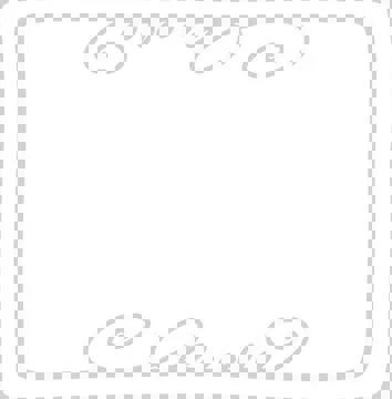 Hand drawn square white frames Illustrazione stock