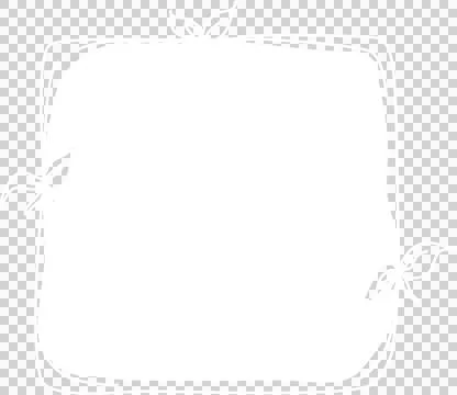 Hand drawn square white frames Stock Illustration