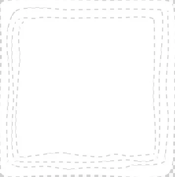 Hand drawn square white frames Stock Illustration