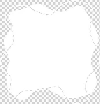 Hand drawn square white frames Stock Illustration