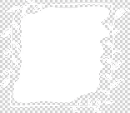 Hand drawn square white frames Stock Illustration