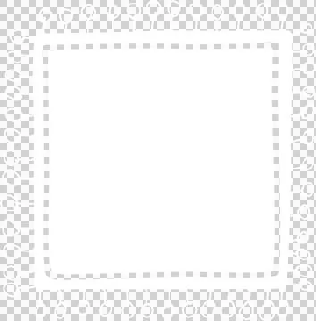 Hand drawn square white frames Illustrazione stock