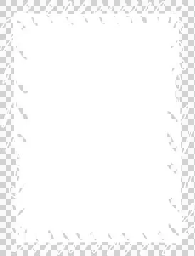 Hand drawn square white frames Illustrazione stock