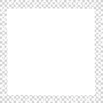 Hand drawn square white frames Stock Illustration