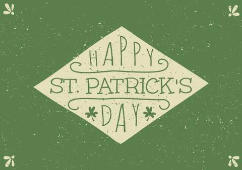 Hand Drawn St. Patrick's Day Card Stock Illustration