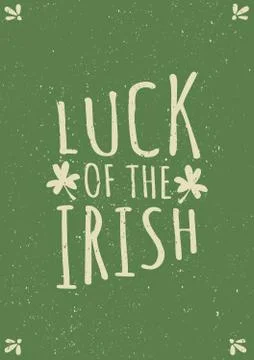 Hand Drawn St. Patrick's Day Card Illustrazione stock