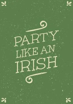 Hand Drawn St. Patrick's Day Card Stock-Illustration