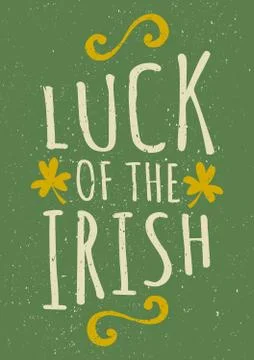 Hand Drawn St. Patrick's Day Card Stock Illustration