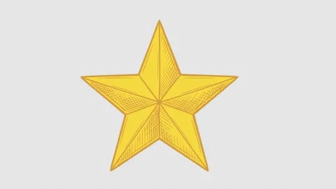 Hand drawn star bright animation Vidéo 332011225