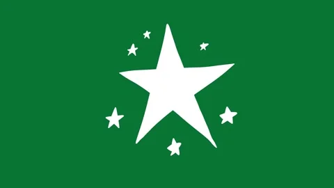 Hand Drawn Star Doodle Animation Green Screen Stock Footage 323468125