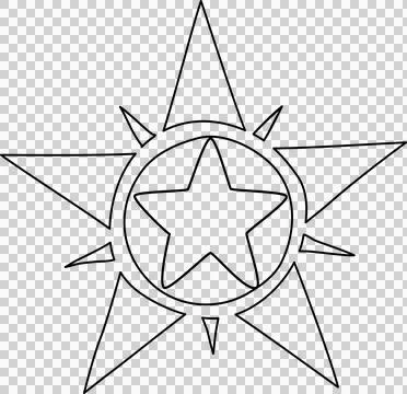 Hand drawn star Stock Photos