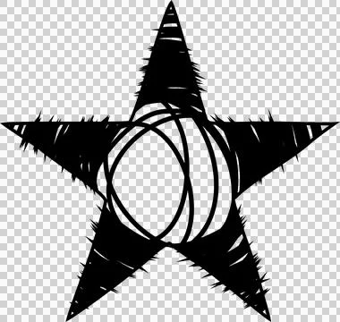 Hand drawn star Stock Photos