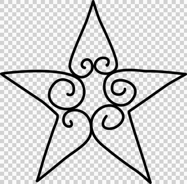 Hand drawn star Stock Photos