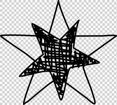Hand drawn star Stock Photos