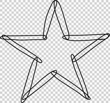Hand drawn star Stock Photos