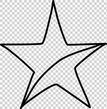 Hand drawn star Foto stock