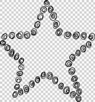 Hand drawn star Stock Photos