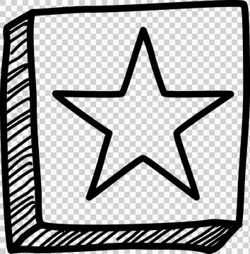 Hand drawn star Stock Photos