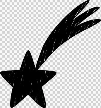 Hand drawn star Foto stock