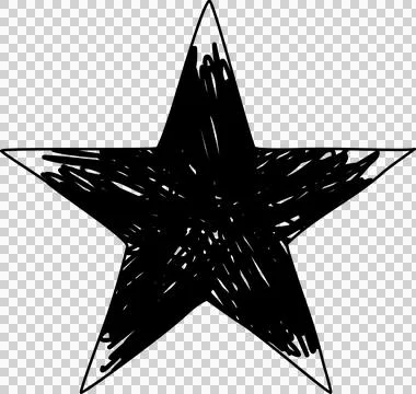 Hand drawn star Stock Photos