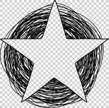 Hand drawn star Stock Photos