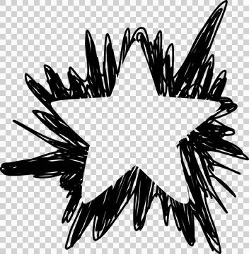Hand drawn star Stock Photos
