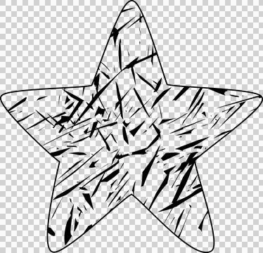 Hand drawn star Stock Photos