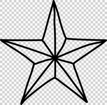 Hand drawn star Stock Photos