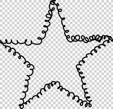 Hand drawn star Stock Photos