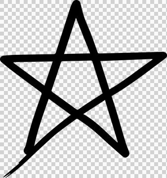Hand drawn star Stock Photos