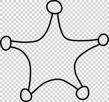 Hand drawn star Stock Photos