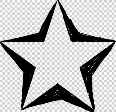 Hand drawn star Stock Photos