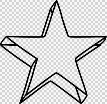 Hand drawn star Foto stock