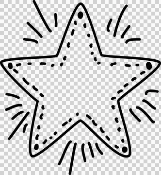 Hand drawn star Stock Photos